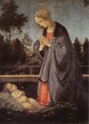 Filippino Lippi, adoration of the child